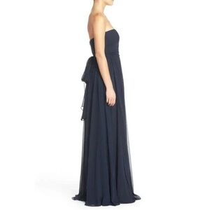 Jenny Yoo Navy BlueTiered Strapless Gown Convertible to many many styles